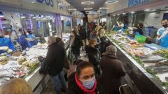 La Praza de Abastos de Lugo, esta ma�ana
