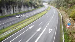 La AG-64 a su paso por el municipio de San Sadurni�o, en una fotograf�a de archivo