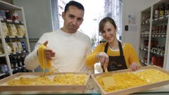 Vittorio y Sonia, del obrador Botteda della Pasta. 