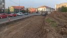 Obras en la Traves�a de Arteixo.