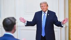Donald Trump, este jueves en la Casa Blanca.