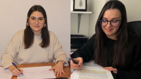 Marta y Alba&nbsp;decidieron buscar trabajo mientras preparan la oposici&oacute;n