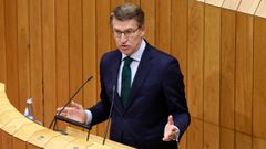 Feijoo, en el Parlamento