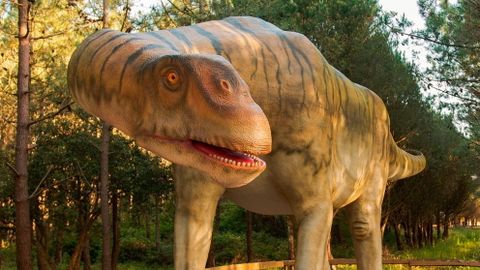 Uno de los modelos a escala real de estos animales prehistóricos