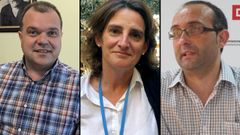 Jos� Luis Alperi, Teresa Ribera y Dami�n Manzano