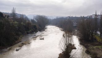 Vista del r�o Ter a su paso por Manlleu.