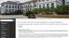 El alcalde contest� a trav�s de la web municipal a la concejala del PP