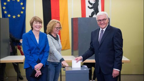 Elecciones en Alemania. Vota el presidente alem�n Frank-Walter Stenimeier