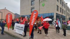 Participantes en la concentraci�n de este mediod�a en Monforte