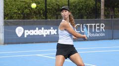 Maire Ryan, en pleno esfuerzo durante la final del torneo