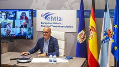 Baltar, presidiendo la reuni�n telem�tica de la EHTTA.