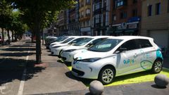 Coches el�ctricos de uso compartido en Gij�n