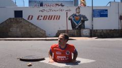 Varo (UD Ourense) en la campa�a de abonados del club