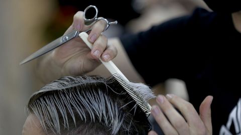 Imagen de archivo en una peluquer�a