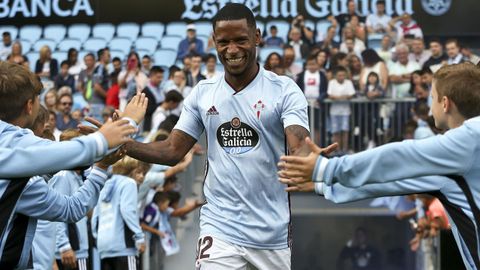 Claudio Beauvue, durante su etapa como jugador del Celta.