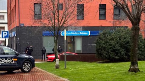 Presencia policial en la plaza de Tabacos