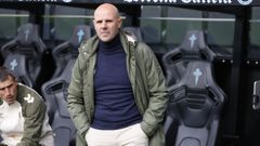 Fredi lvarez, durante el partido entre Celta Fortuna y Ponferradina en Balados.