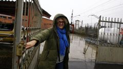 Ana Sanmiguel es la �ltima trabajadora del taller de Renfe en Monforte