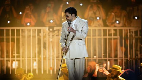 Bad Bunny, en su concierto en Sao Paulo (Brasil)