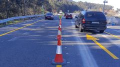 Con la ampliaci�n del �nico carril operativo se dispone la circulaci�n bidireccional sin regulaci�n semaf�rica