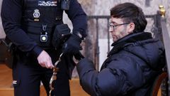 Jos� Valencia, en la vista de apelaci�n celebrada este lunes en el Tribunal Superior de Xustiza de Galicia