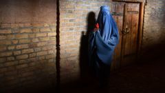 Una mujer afgana pasea vestida con un burka por los barrios de Herat.