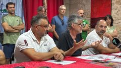 Rial Mill�n, Xaqu�n Rubido y Miguel Iglesias, durante la intervenci�n