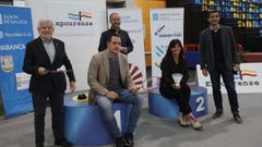Autoridades locales y organizadores presentaron la competici�n de b�dminton de Expourense