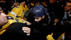 Justin Bieber, a su llegada al aeropuerto de Toronto