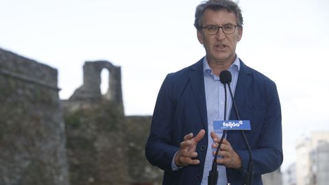 Ultimo da de campaa elecciones 2020 Visita de Feijoo a Lugo