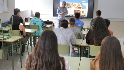Imagen de una clase de secundaria en el IES Vilar Ponte de Viveiro
