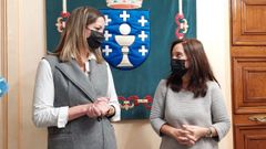 Lara M�ndez e In�s Rey, alcaldesas de Lugo y A Coru�a, respectivamente