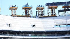 Imagen reciente de las obras del nuevo Camp Nou.