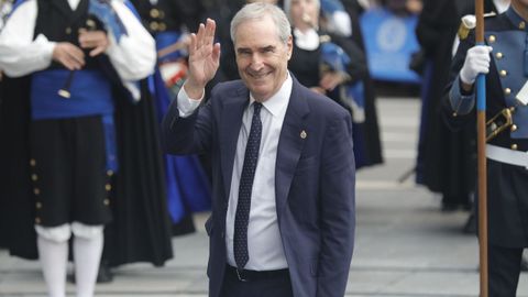 El escritor y ex político Michael Ignatieff, premio Princesa de Asturias Ciencias Sociales 2024, a su llegada al Teatro Campoamor para asistir a la ceremonia de entrega de los 'Premios Princesa de Asturias 2024', a 25 de octubre de 2024, en Oviedo