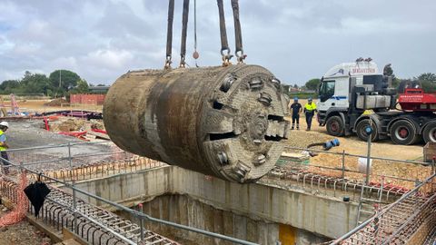 Tuneladora 'Deva' utilizada para la ejecuci�n de los 645 metros de conducci�n en La Pecuaria.