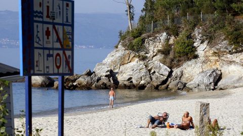 Playa de Portomaior, en Bueu