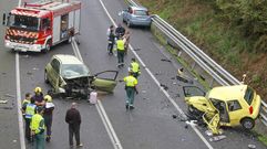 Accidente mortal en la v�a r�pida entre Fene y Mugardos