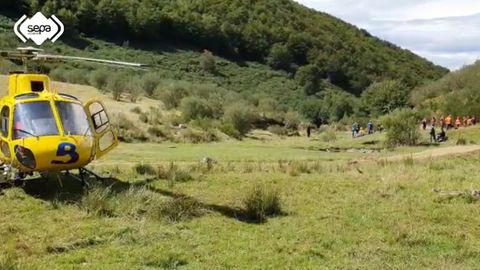 Rescate de monta�a en Somiedo