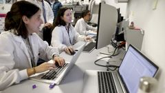 Investigadores del CiMUS de la USC, en una imagen de archivo. 