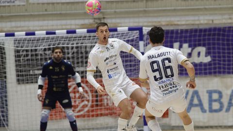 Niko Vikmir, en uno de los partidos con O Parrulo