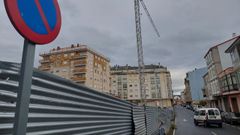 Imagen del tramo pendiente, antes de que se procediese a la retirada de la gr�a