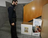 La comisar�a vilagarciana participa en la campa�a. 