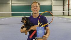 Gonzalo Iglesias, tenista lucense y n�mero 1 del ranking mundial ITF +60. 