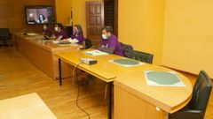 Tres concejales de Carballo han dado positivo en covid-19 y dos de ellos, Miguel �ngel Vales y Maica Ures, han seguido por videoconferencia el pleno ordinario