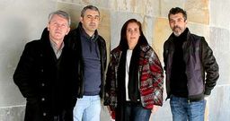 Iglesias, Trillo y Deibe acompa�aron ayer a Roc�o Llovo en la presentaci�n de la obra.