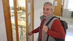 Nonito, en la puerta del aula