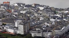 Vista del casco urbano de Viveiro