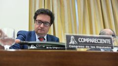 El director del Gabinete del Presidente del Gobierno, �scar L�pez �gueda, en la Comisi�n Mixta de Seguridad Nacional, en el Congreso de los Diputados este lunes