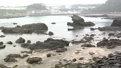 Playa urbana de Luarca. 