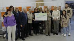 Entrega anual del donativo por lo recaudado en O Mercadillo solidario de Isabel Ruiz a la Cocina Econ�mica